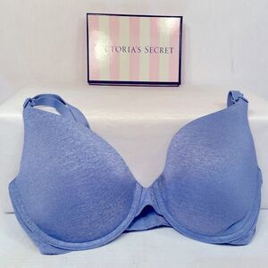 Victoria's Secret Blue UPLIFT Semi Demi Underwire Bra Seamless Design 34D